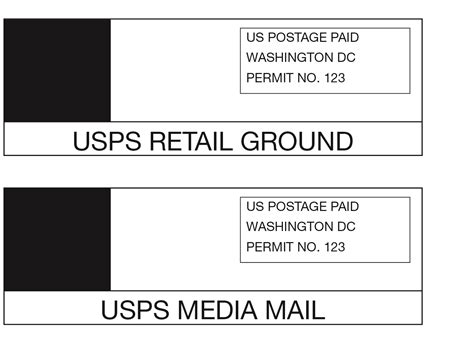 USPS Retail Ground Shipping Label Template