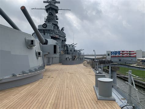 USS Alabama Sailors on Deck