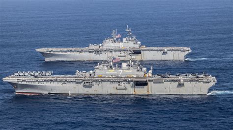 USS America (LHA-6) underway in the Pacific Ocean