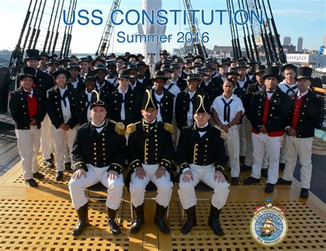 USS Constitution and sailors