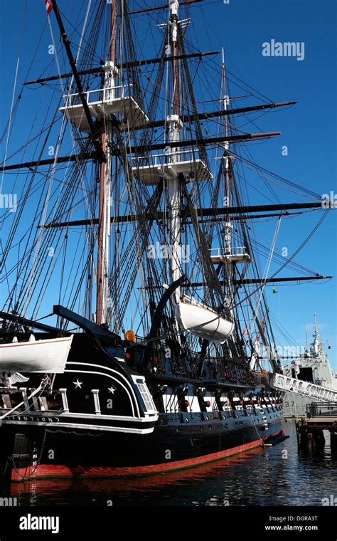 USS Constitution in Boston Harbor