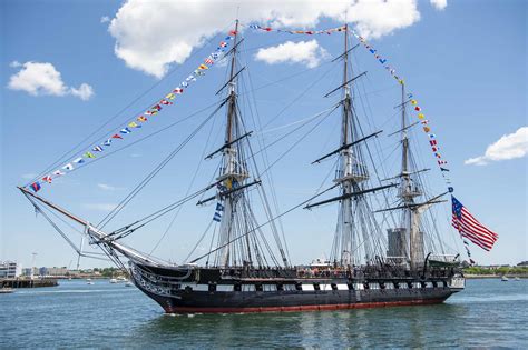 USS Constitution in Boston Harbor