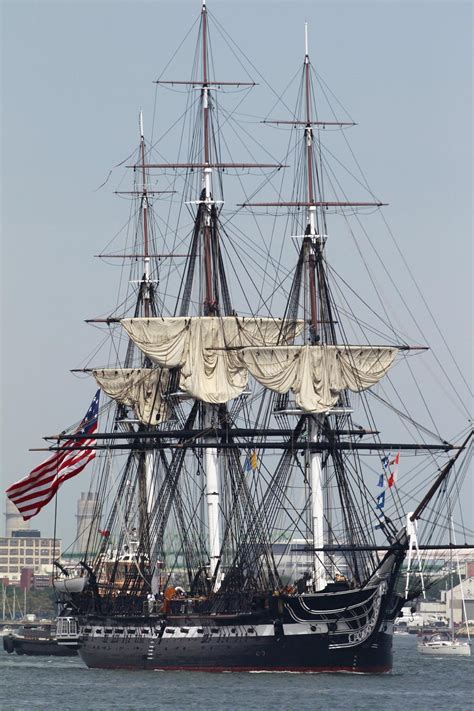 USS Constitution's sails