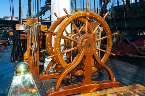 USS Constitution's wheel