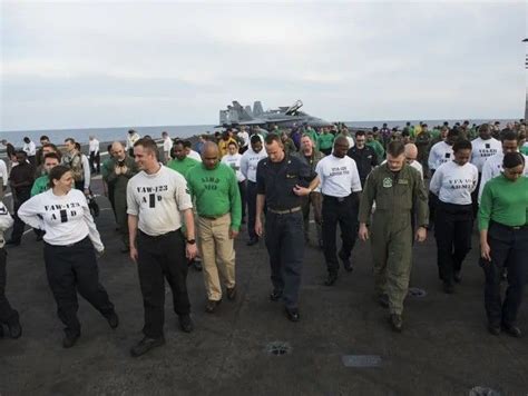 Sailors on the USS Eisenhower