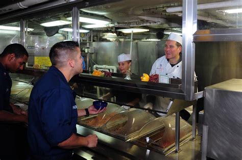 Mess hall on the USS Eisenhower