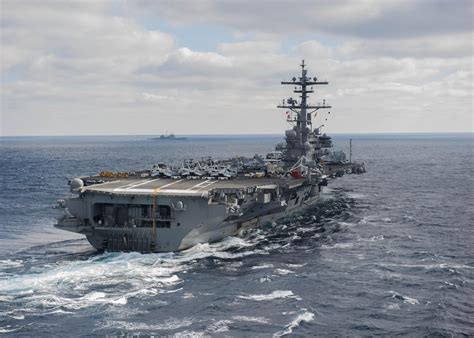 The USS George H.W. Bush at sea