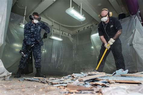 USS George Washington crew at work