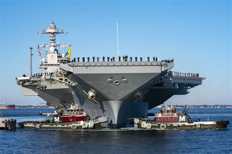 USS Gerald R. Ford (CVN-78) in the Atlantic Ocean