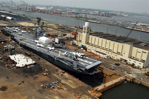 USS Intrepid in Drydock