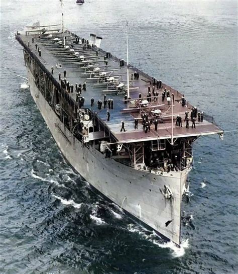 USS Langley in action