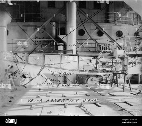 Arresting gear on USS Langley