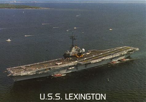 USS Lexington in action