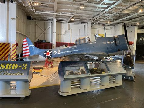 Hangar bay of the USS Lexington