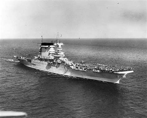 USS Lexington hangar deck