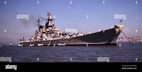 USS Missouri (BB-63) Anchored