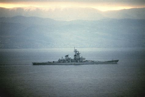 The USS New Jersey during the Lebanon conflict