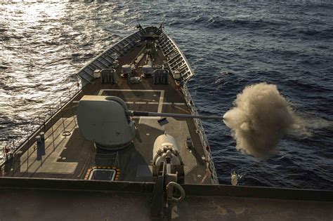 USS Normandy gunnery exercise