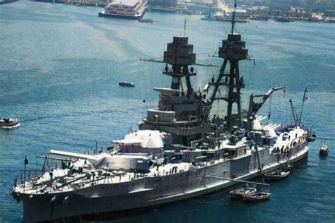 USS Pennsylvania in dry dock during the attack on Pearl Harbor