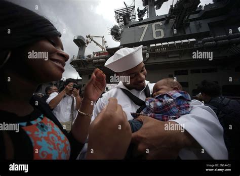 USS Ronald Reagan crew members