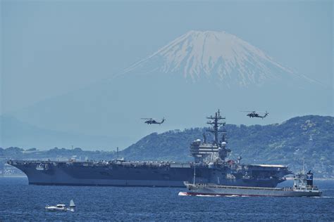 USS Ronald Reagan with Japanese and Australian navies