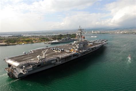 USS Ronald Reagan visiting Pearl Harbor