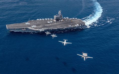 USS Ronald Reagan operating in the South China Sea