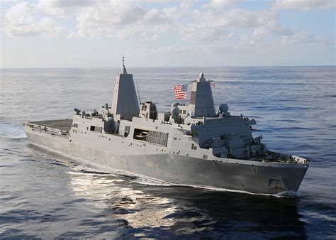 USS San Antonio at sea