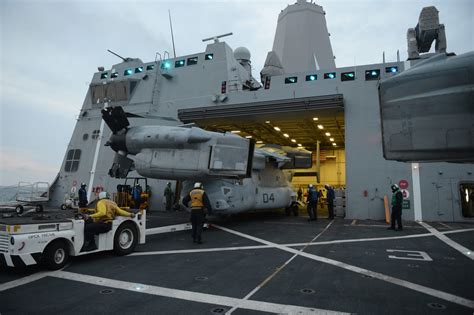 USS San Antonio's hangar