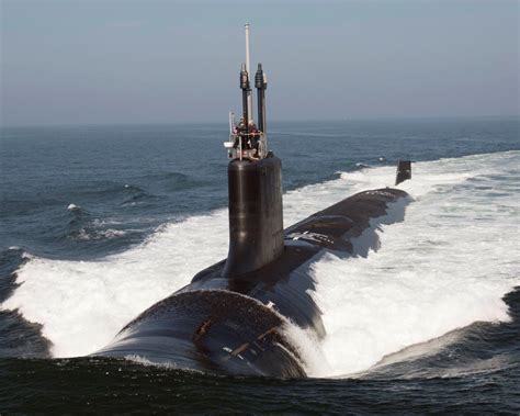 USS South Dakota submarine in action