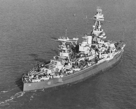 Image of the USS Texas Battleship during World War I