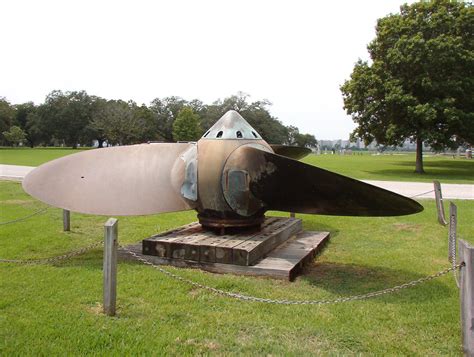 Image of the USS Texas Battleship's propeller