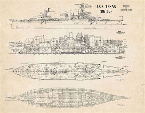 USS Texas Blueprints