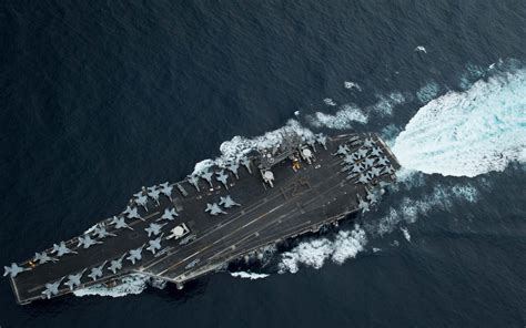 Aircraft on deck of USS Theodore Roosevelt