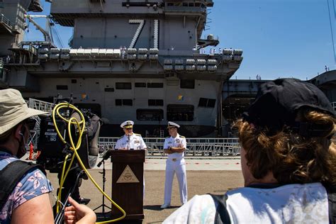 USS Theodore Roosevelt aircraft carrier at sea