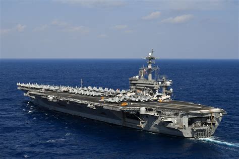 USS Theodore Roosevelt operating with allies in the Indo-Pacific region