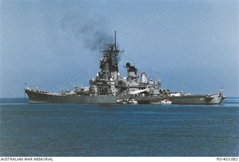 USS Wisconsin anchored