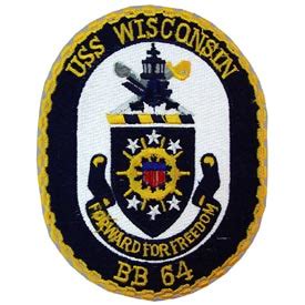 USS Wisconsin patch