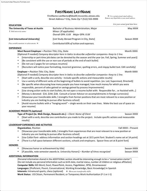 Ut McCombs resume example 9