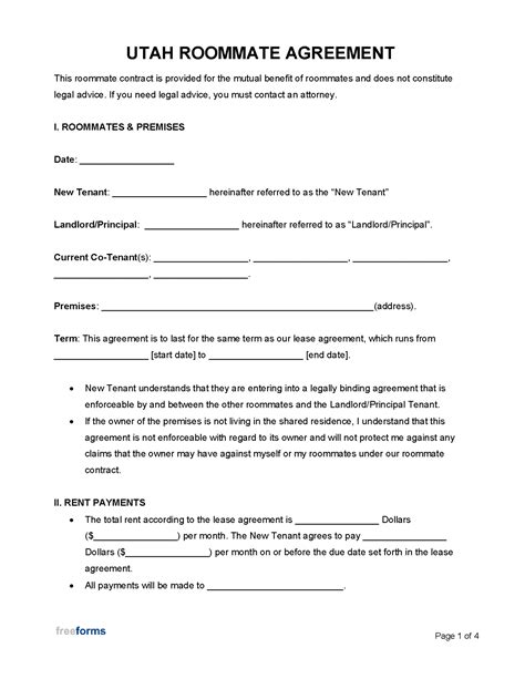 Utah Lease Agreement Template 6