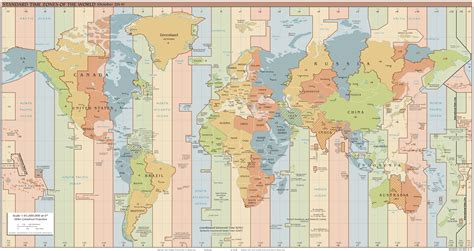 UTC Time Zone Map