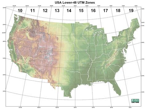 UTM Zone Map