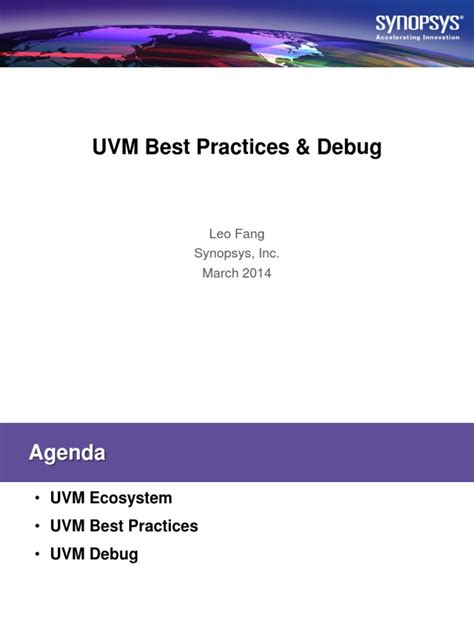 UVM Best Practices