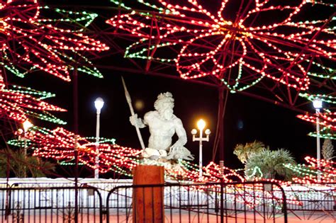 A festive Christmas tree in Va Beach