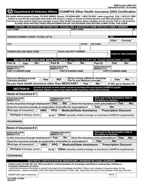 VA Form 10-7959c Online Application