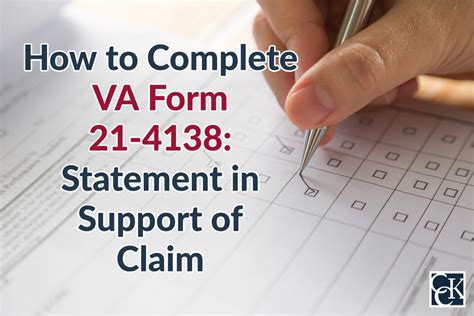 VA Form 21-4138 common mistakes