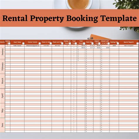 Vacation Rental Accounting Template 6