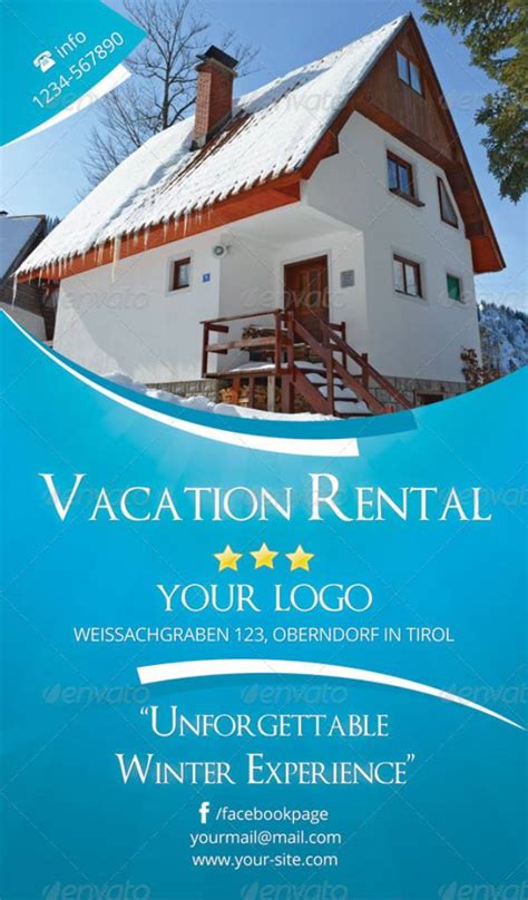 Vacation Rental Property Flyer Template