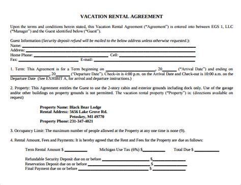 Vacation Rental Template 8