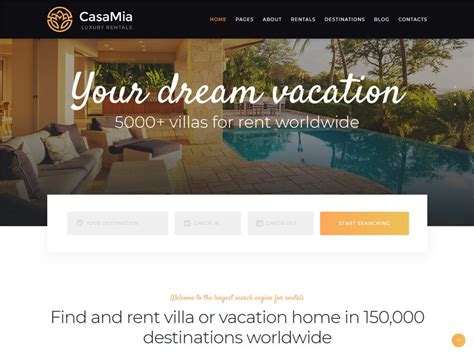 Vacation Rental WordPress Template